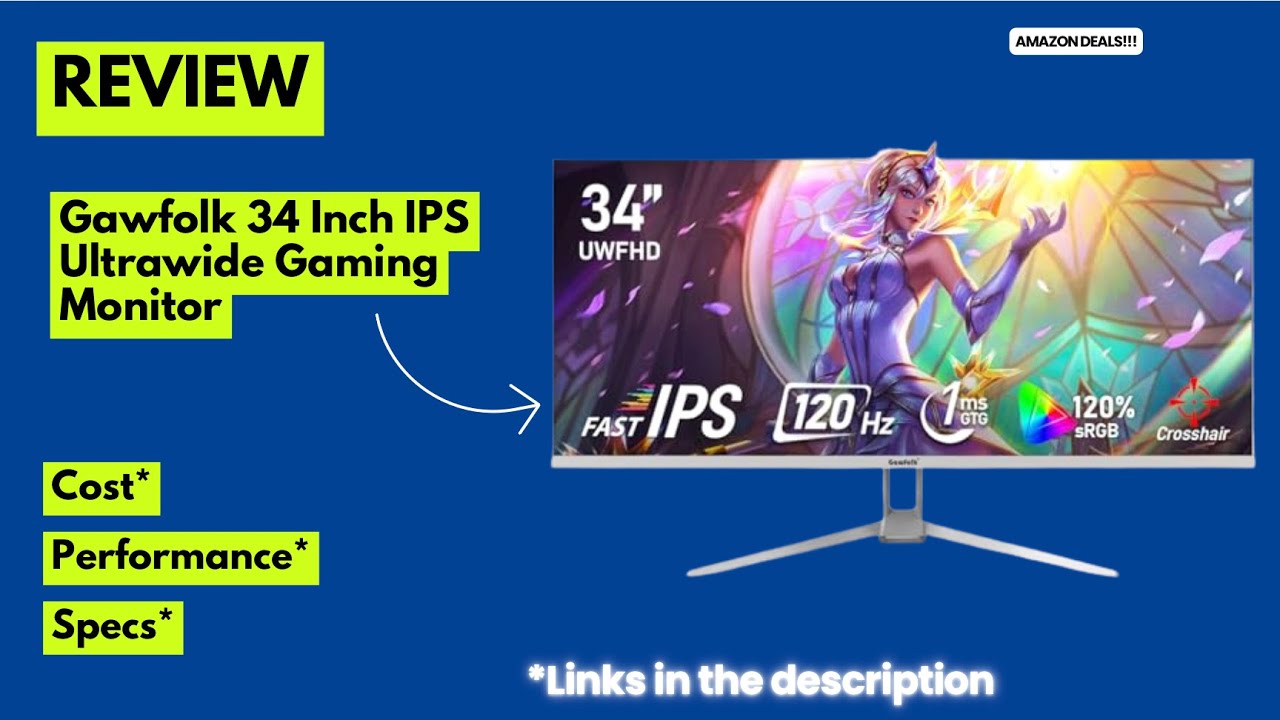 Gawfolk 34” Ultrawide Gaming Monitor Review 🔥 120Hz IPS 21:9 Immersion!