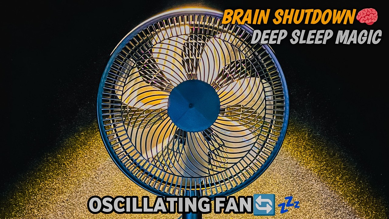 DEEP SLEEP MAGIC 😴 Sleep in 3 Minutes | 10 Hours Oscillating Fan White Noise for Insomnia