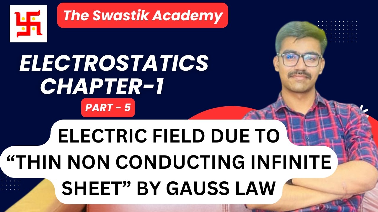 Electric Field Due To “Thin Non Conducting Infinite Sheet” By Gauss Law