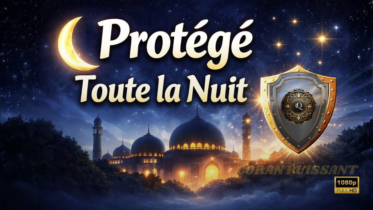 Contre le mal | Dormez protégés avec Ayat al-Kursi (Coran 2:255) et sa double barrière spirituelle⚡