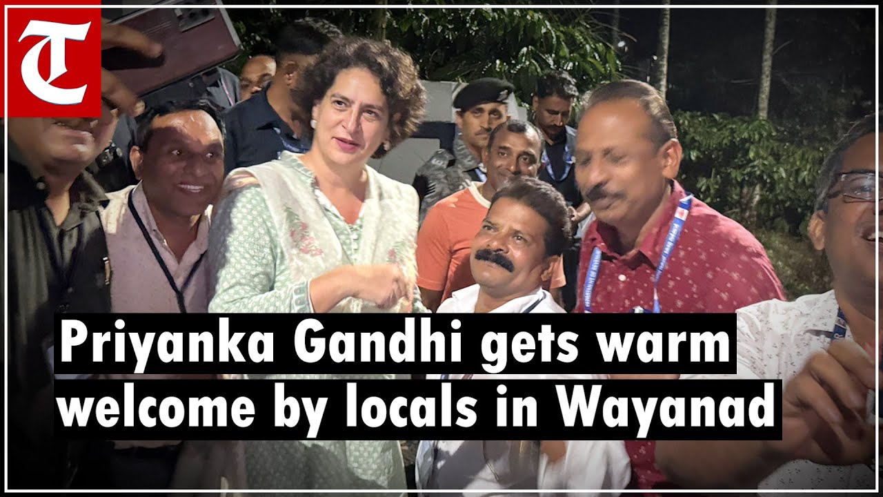 Congress candidate for Wayanad Lok Sabha bypoll Priyanka Gandhi Vadra visits houses of locals