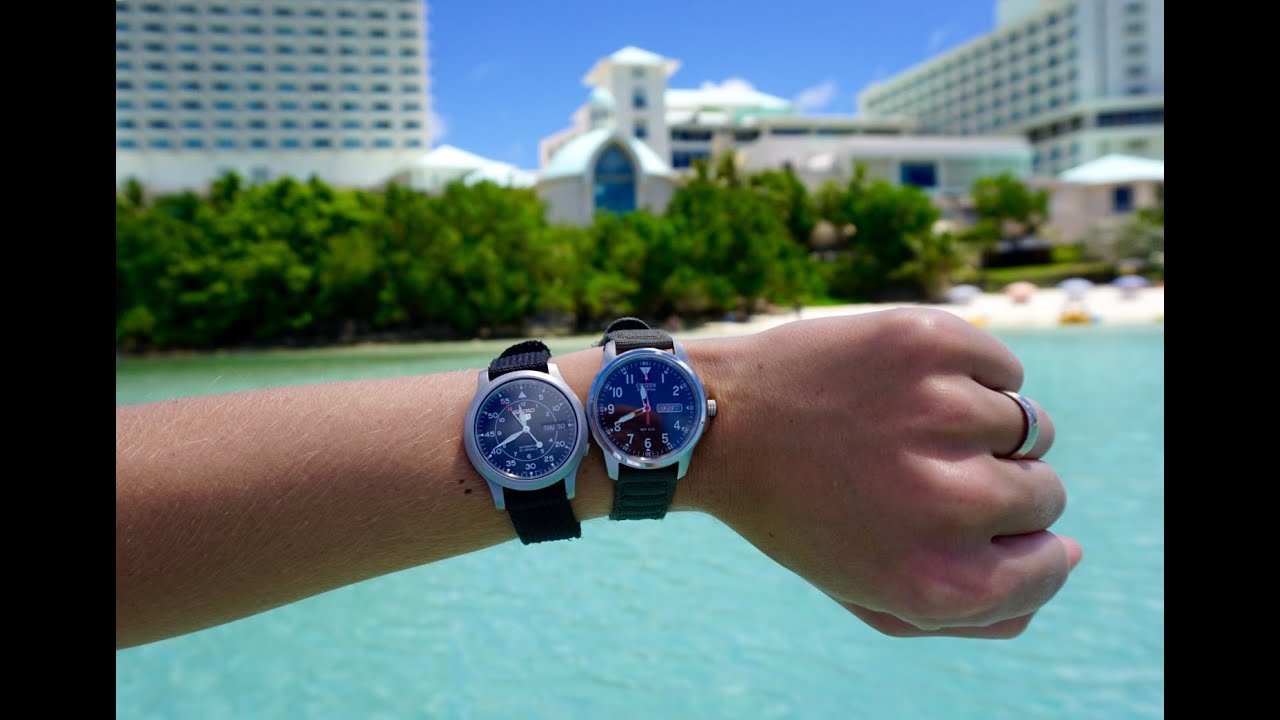 Seiko 5 SNK809 vs Citizen Eco Drive BM8180-03E