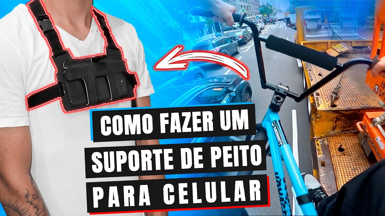 COMO FAZER UM SUPORTE DE PEITO PARA VIDEOS EM 1ª PESSOA (100% CASEIRO)