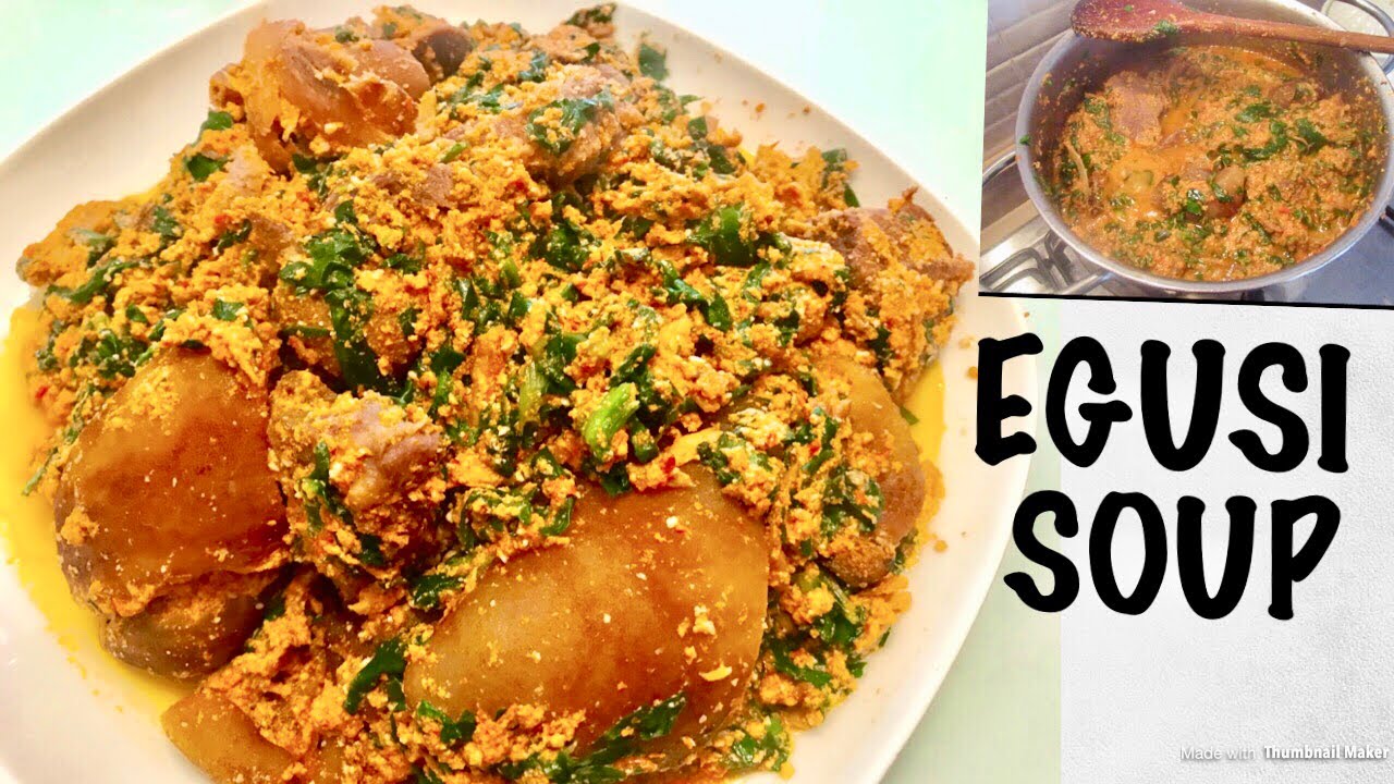 How To Make Egusi Soup With Bell Pepper ( NO RED OIL) Easy & Simple recipe