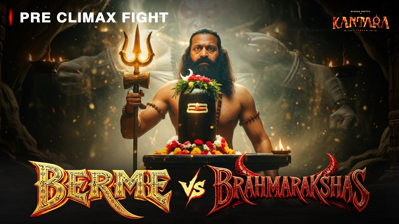 Berme vs Brahmarakshas The Pre Climax Fight Scene That Shocked Everyone in Kantara Chapter 1 -- AI