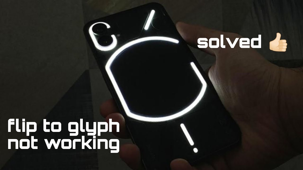 Nothing flip to glyph feature not working 😥 | Flip to glyph issue solved | #nothing #nothingphone1