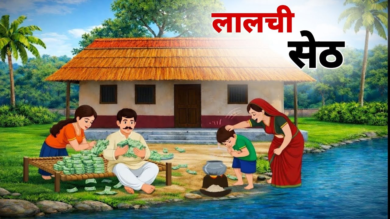 लालची सेठ | lalchi seth ki kahani | petu seth ki kahani | hindi moral stories | cartoon story