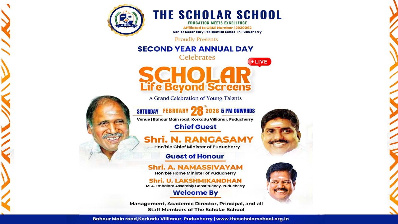 🟠LIVE:SECOND YEAR ANNUAL DAY Celebrates SCHOLAR Life Beyond Screens