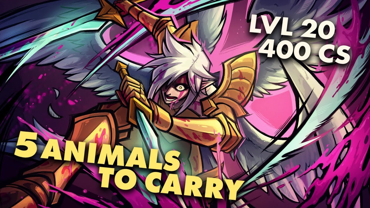 LVL 20, 6 ITEMS, 400 CS AND 5 ANIMALS TO CARRY