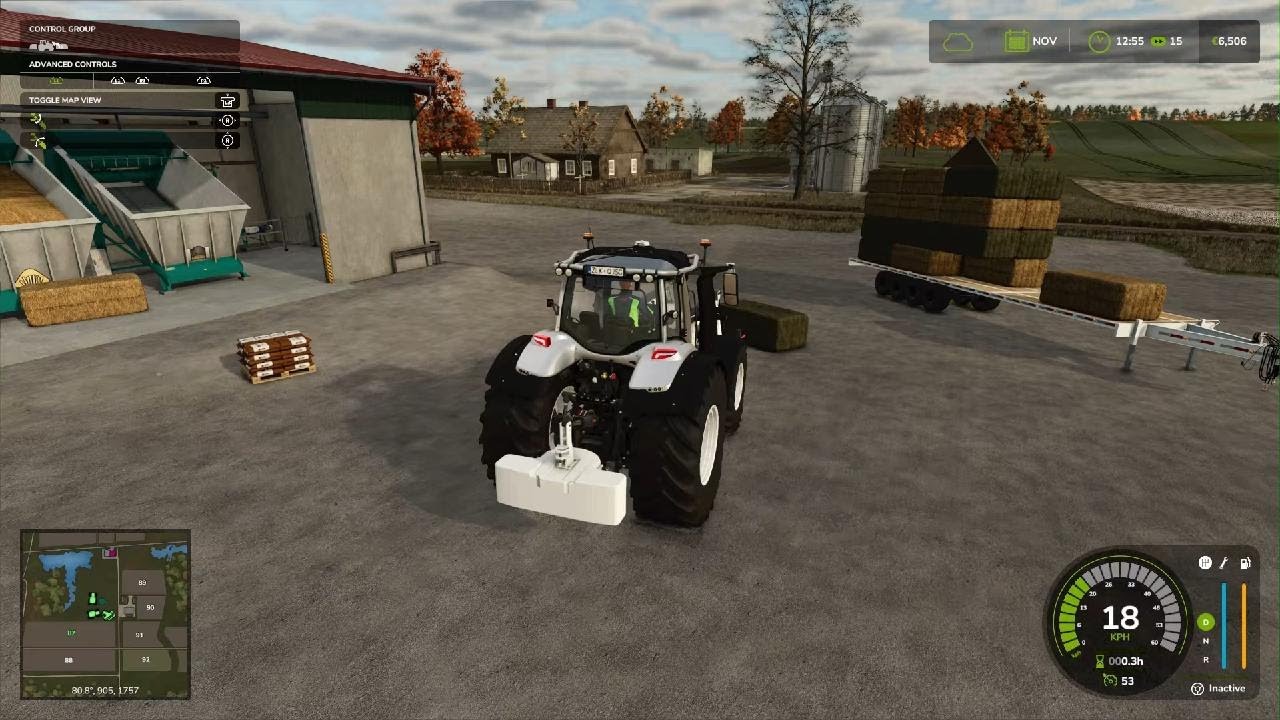 Farming Simulator 25 feeding the cattle