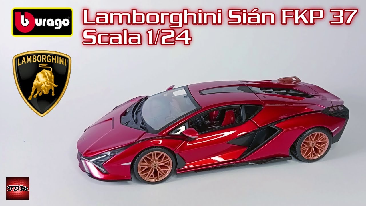 Bburago Lamborghini Sián FKP 37 (Red) Scala 1/24