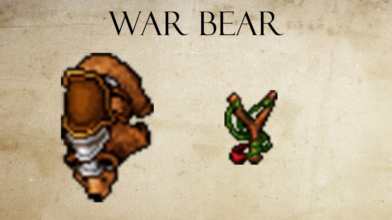 Tibia - Montaria : War Bear (Melhor respawn pra domar)