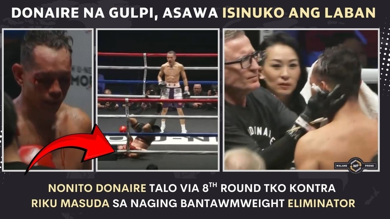 Nonito Donaire ISINUKO ng kanyang Asawa TALO via 8th round TKO | Fight Story Panoorin
