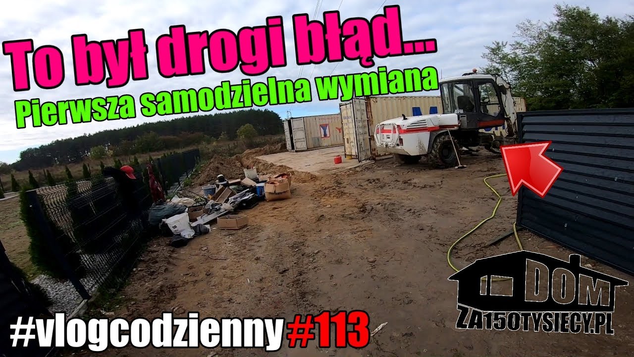 To był drogi błąd... Pierwsza samodzielna wymiana. #budowlańcy #serialcodzienny #vlogcodzienny