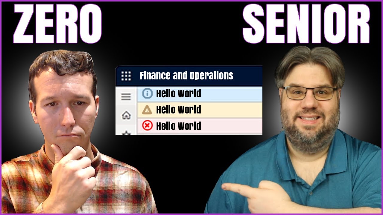 Hello World in Dynamics 365 Finance and Operations D365FO