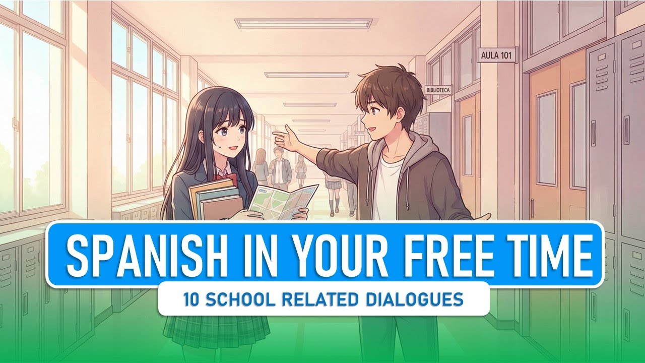 10 Easy Spanish School Dialogues | Learn Real Classroom Conversations ⚡🏫🇪🇸