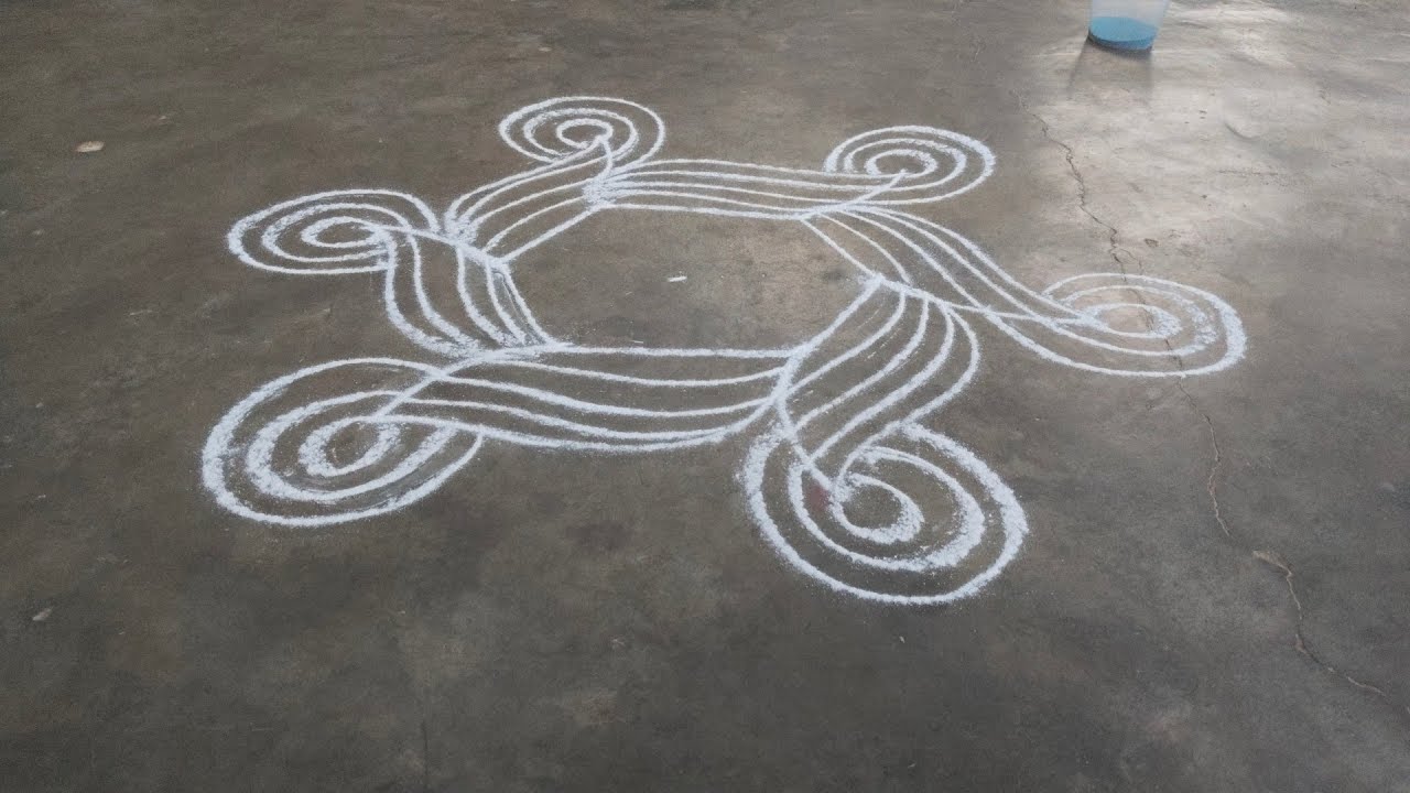 5*2 Kambi kolam design | selvi's journey 