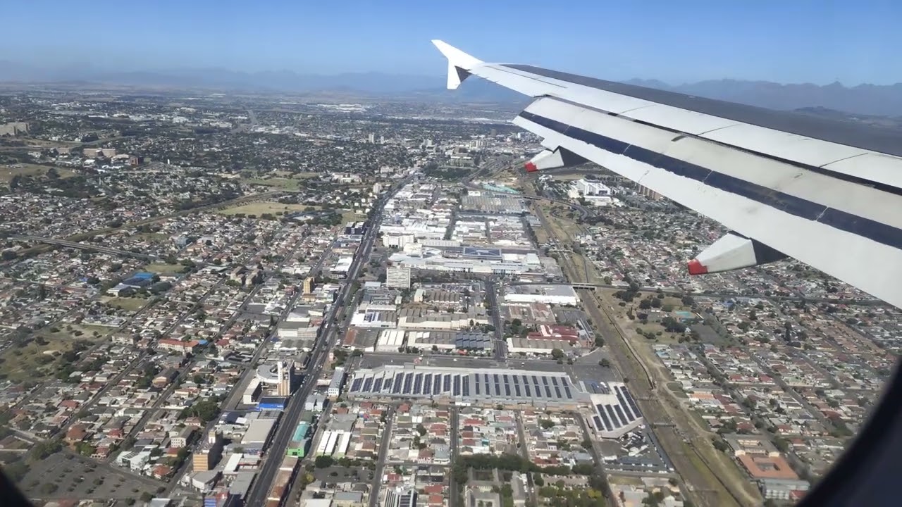 Cape Town From My Aeroplane Window || Beautiful