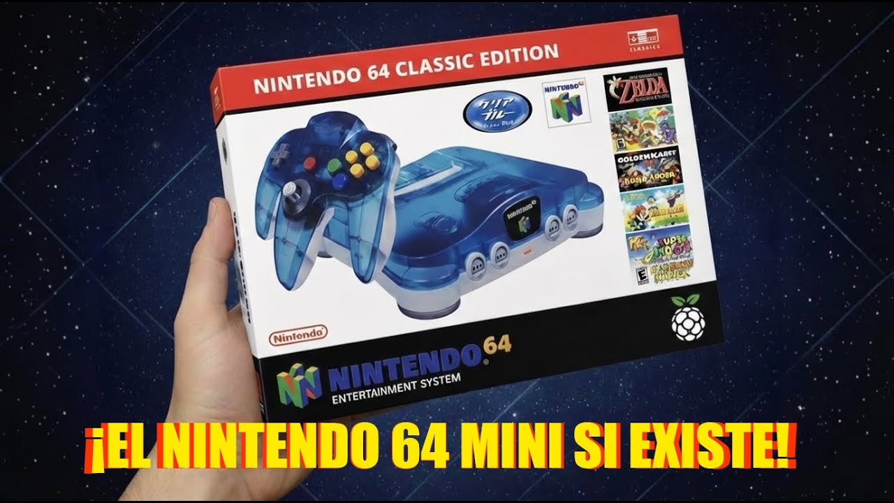 Si existe la Nintendo 64 Mini - Retroflag  y Raspberry PI 5