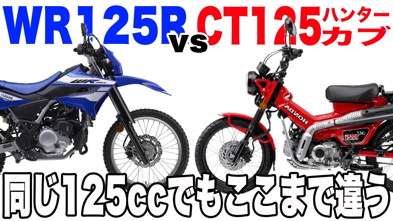 Сравнение моделей WR125 и CT125 Hunter Cub