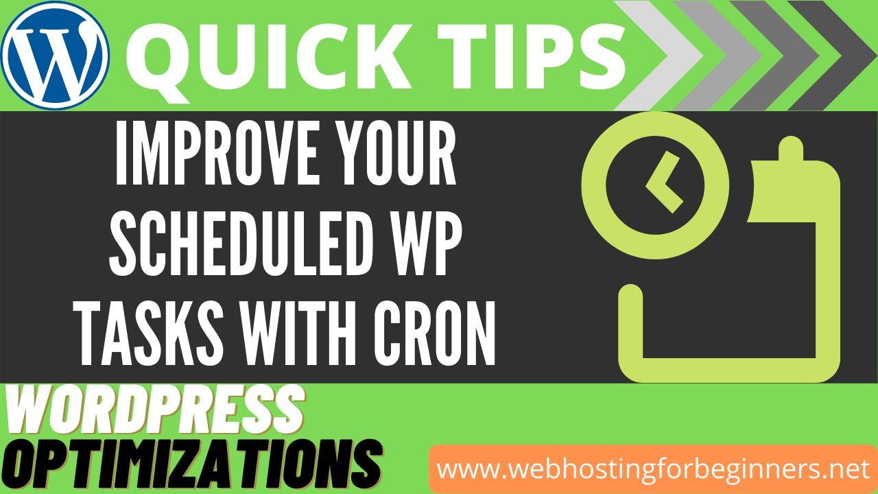 Improve #WordPress Scheduled Tasks using System #Cron