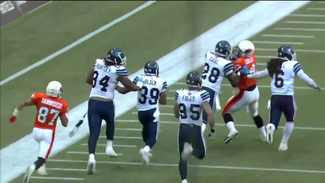 CFL Crazy Fumble Recovery Touchdown by Matt Black Wk. 12 2012