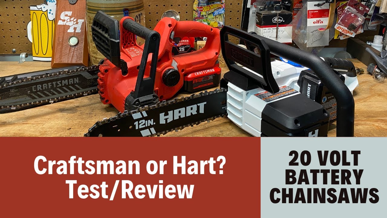 Тест/обзор аккумуляторной бензопилы! Craftsman или Hart?