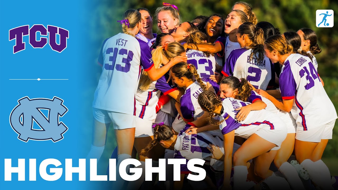 TCU vs North Carolina | NCAA College Women's Soccer | Highlights - November 24, 2025