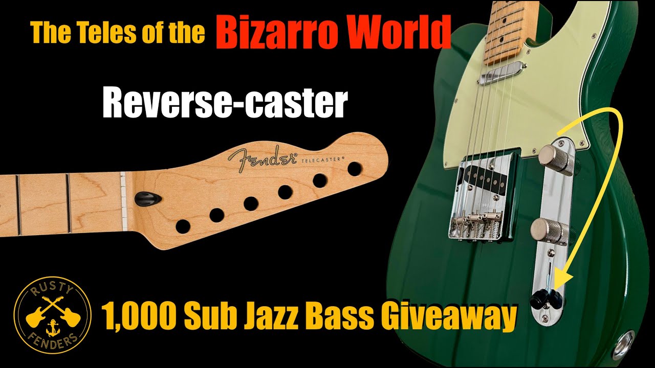 Fender Reverse Everything Partscaster  + Jazz Bass Giveaway