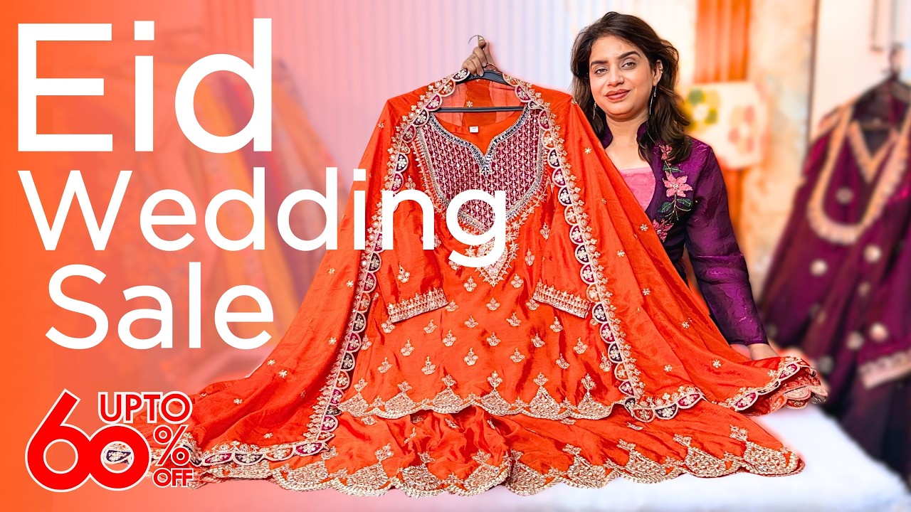 Sale Wedding & Eid 🌙 Special | Muslin Suits, Cotton Suits Designer Anarkali, Party Wear & More!
