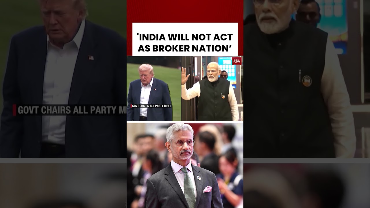 Jaishankar Speaks Tough: India Rejects &lsquo;Broker Role&rsquo; | Big Statement on Pakistan #pakistan #india