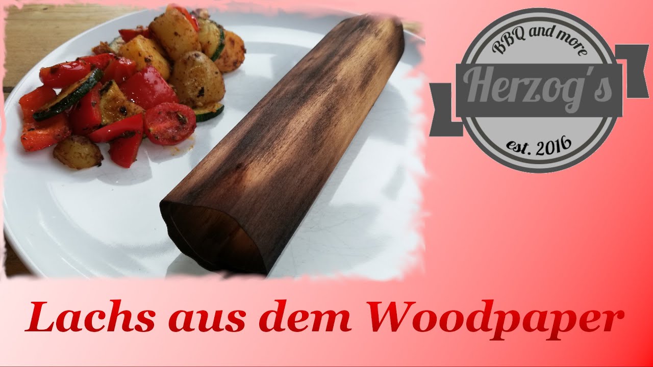 Lachs im Woodpaper mit einer Gemüsepfanne - Weber Spirit E320 Original