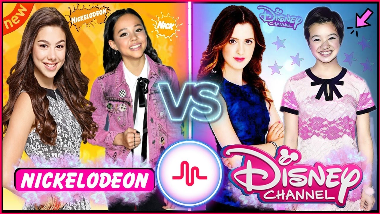 Nickelodeon Girls VS Disney Girls Musical.ly Battle | Top Celebrity Girls Musically 2017