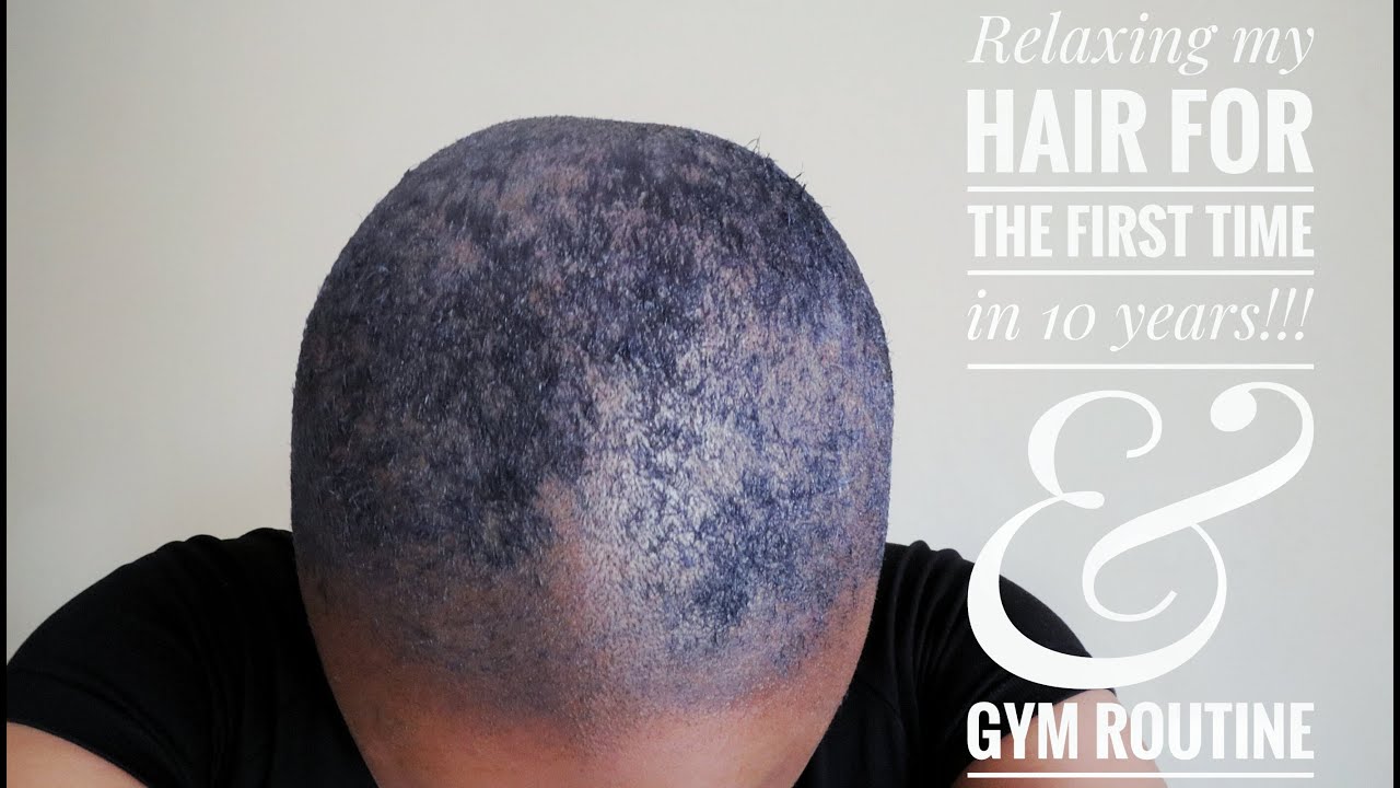 Vlogtober#3: Relaxing my Hair for the First time in 10 Years!!! Gym Routine