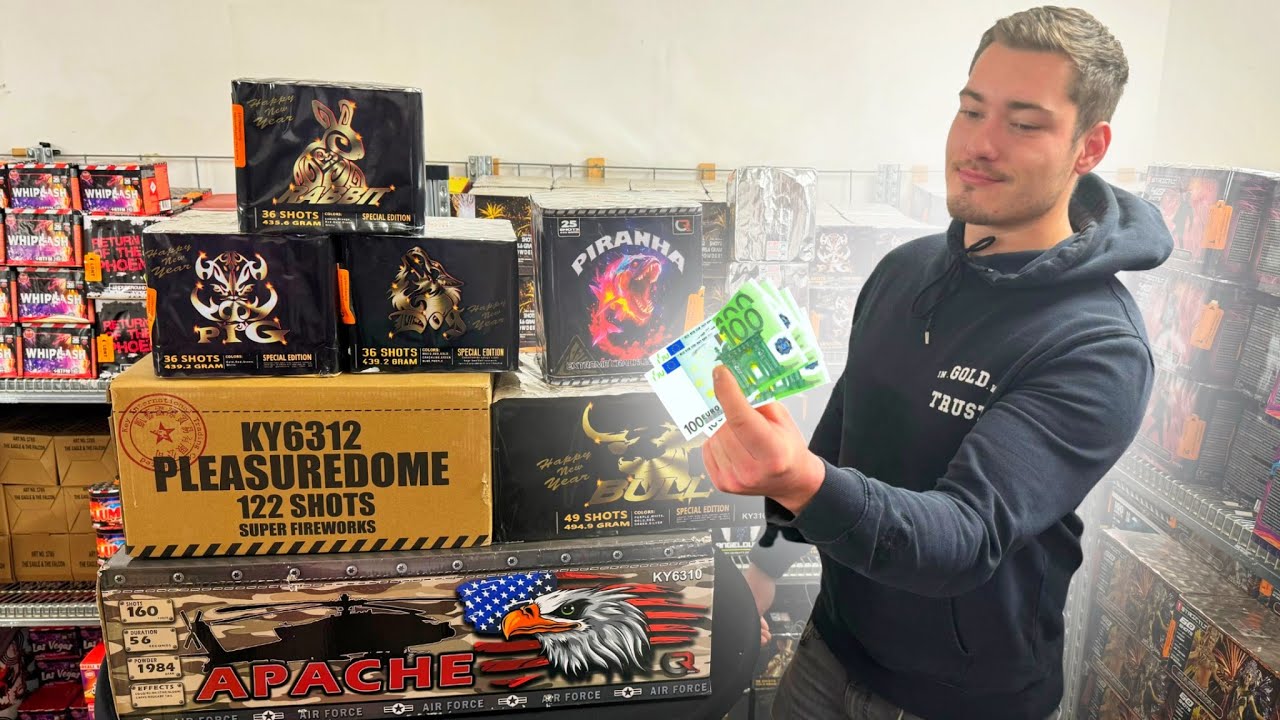 VUURWERK SHOPPEN MET EEN BUDGET VAN: €500!