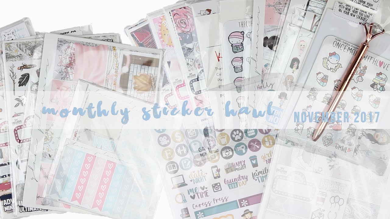 Huge Etsy Sticker Haul | November 2017