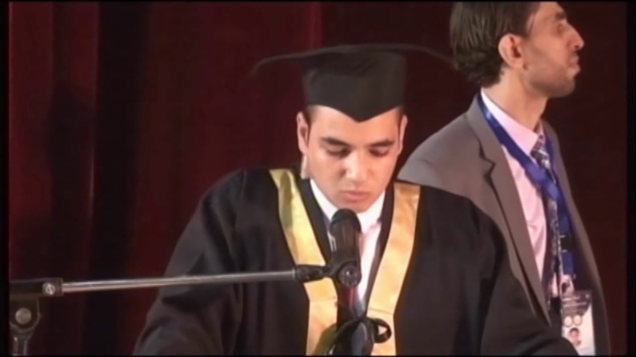 كلمة الخريجين كلية الزراعة جامعة الأزهر فرع أسيوط إلقاء الطالب على أبورية الدفعة الحادية والعشرون