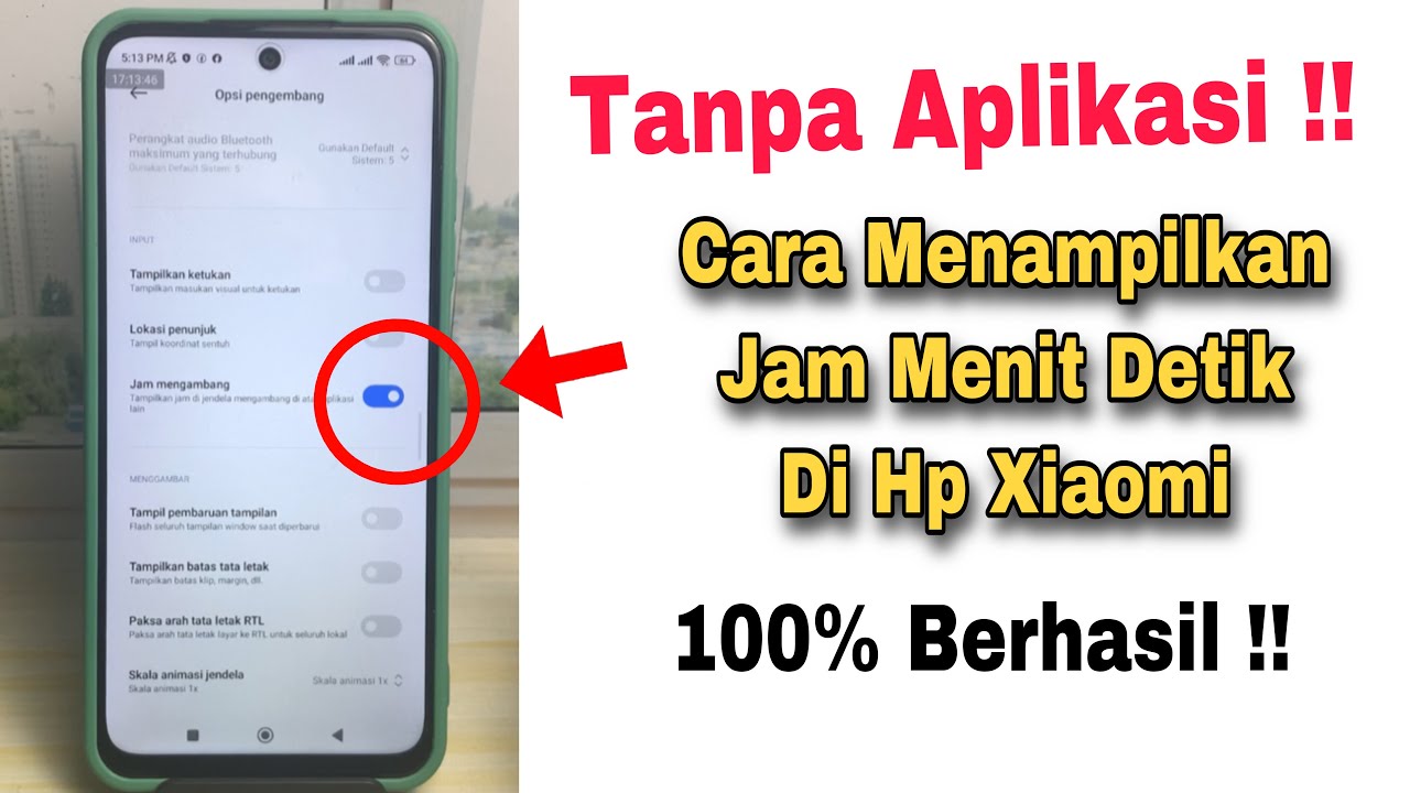 Cara Menampilkan Jam Menit Detik Di Hp Xiaomi