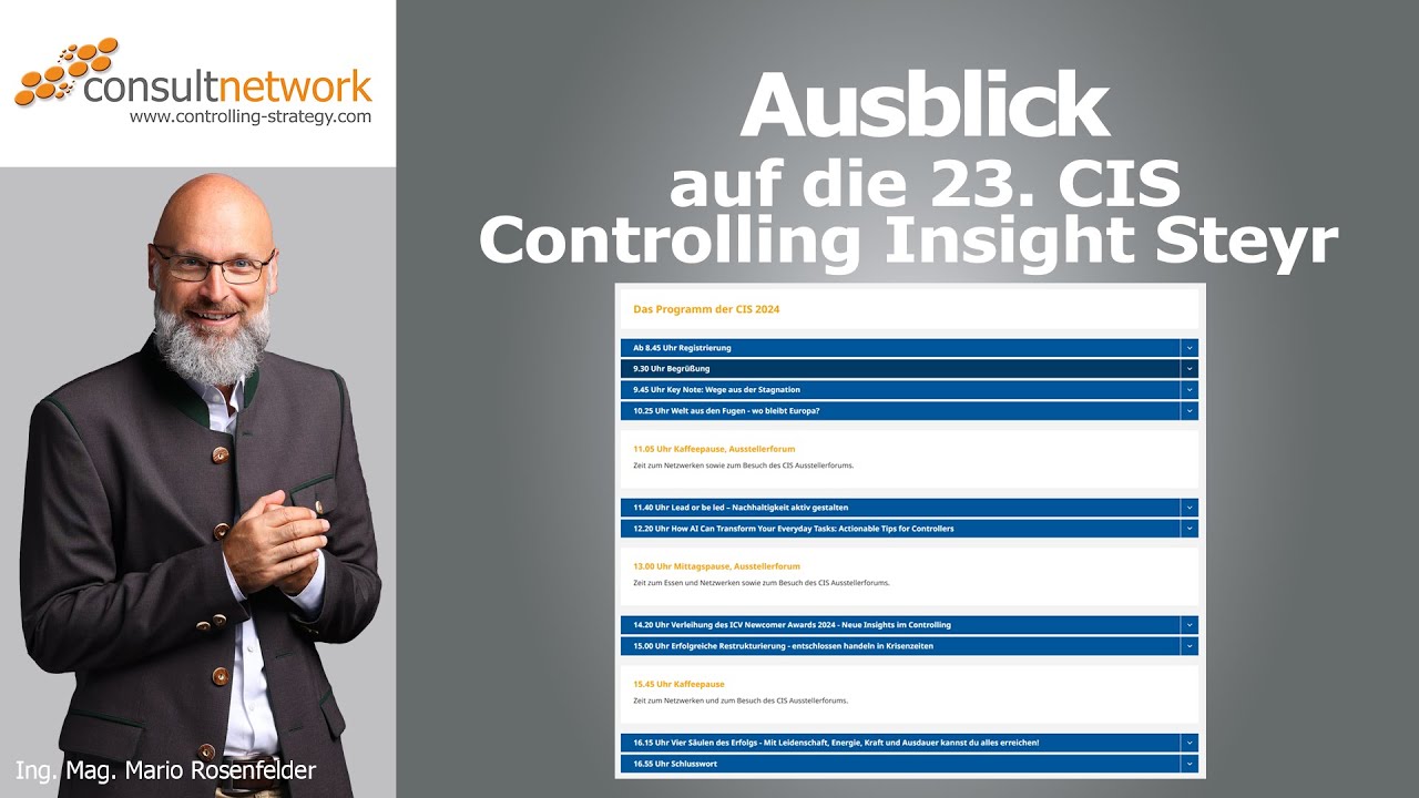 23. CIS Controlling Insights Steyr 2024 - Ausblick