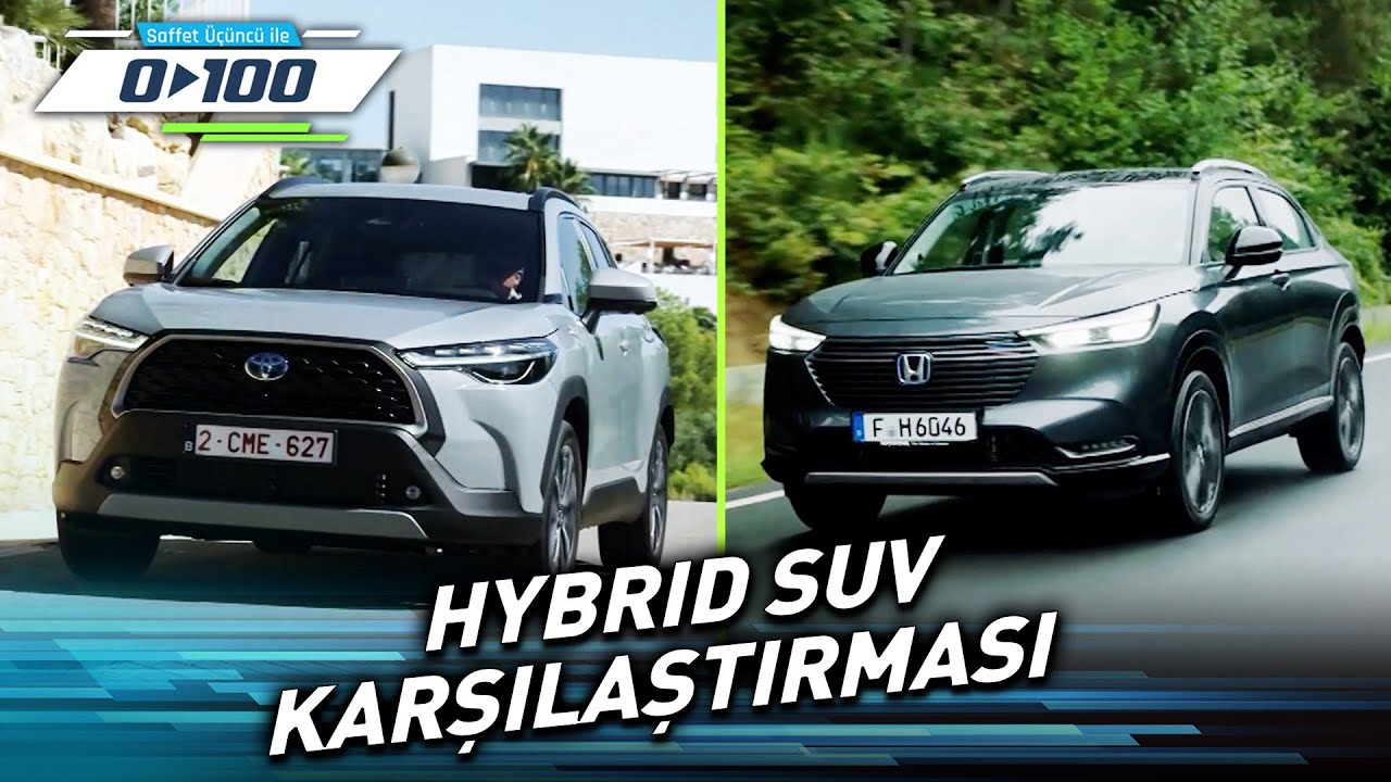 Honda HR-V e:HEV ve Toyota Corolla Cross Hybrid Otomobillerinin İncelemesi | 0'dan 100'e