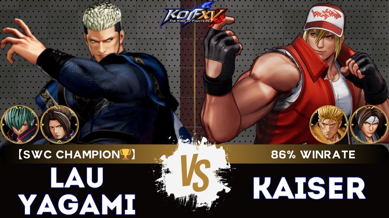 KOF XV ▰ LAUYAGAMI (Duo Lon/Shun'ei/Goenitz) 🆚 KAISER (Kyo/Terry/Ryo)🎞️Replay Match - 1/26