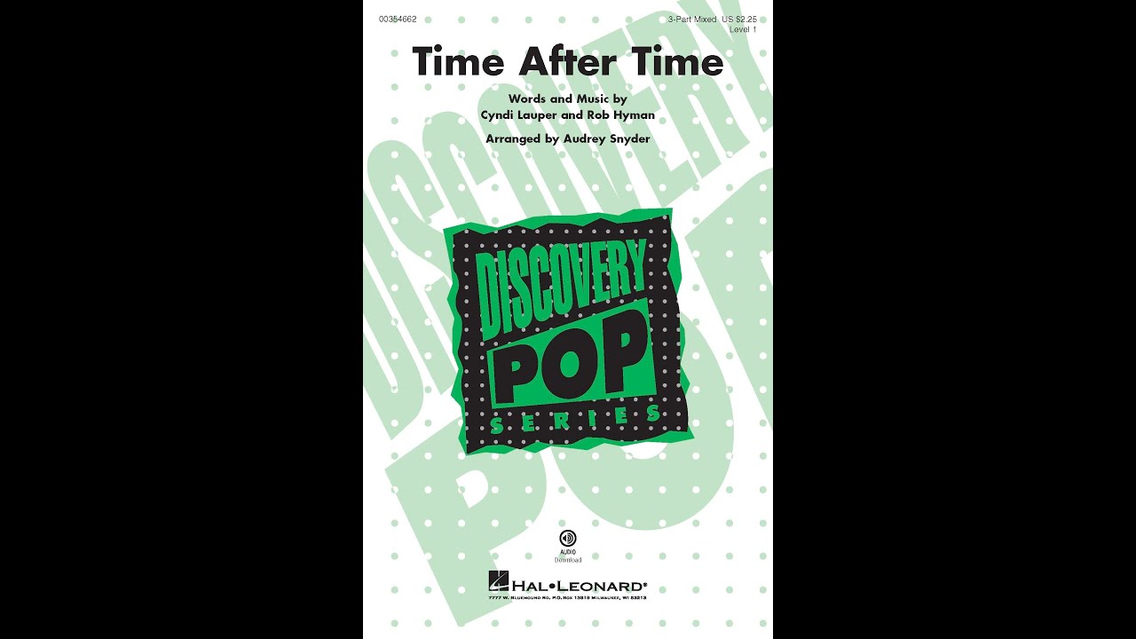 Time After Time (3-Part Mixed Choir) - Arranged by Audrey Snyder