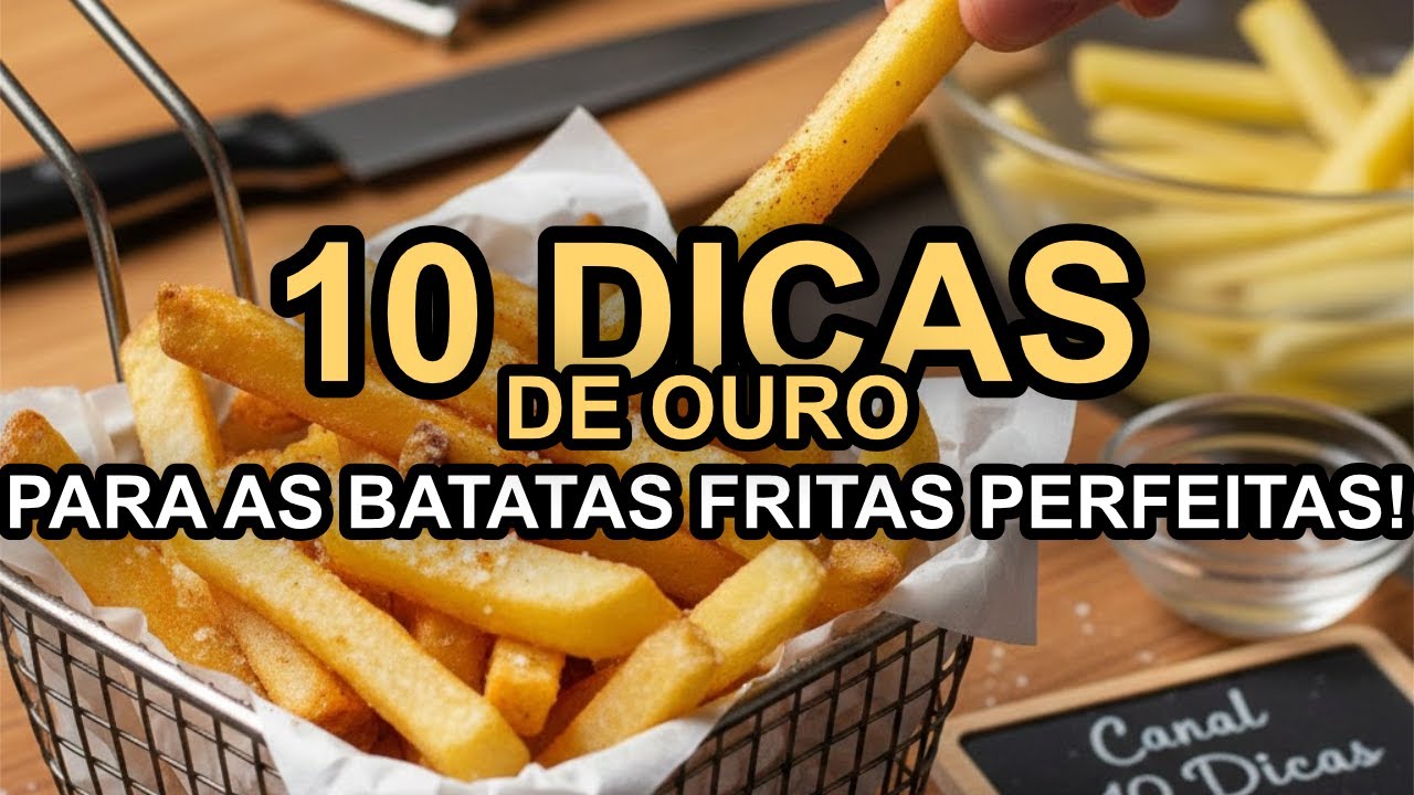 10 Dicas de Ouro para Batatas Fritas Perfeitas!🍟