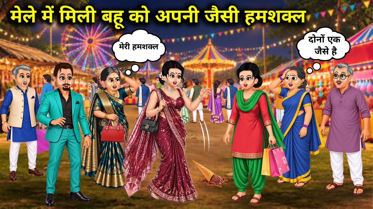 मेले में मिली बहु को अपनी जैसी हमशक्ल||Daughter-in-law met her look-alike at the fair