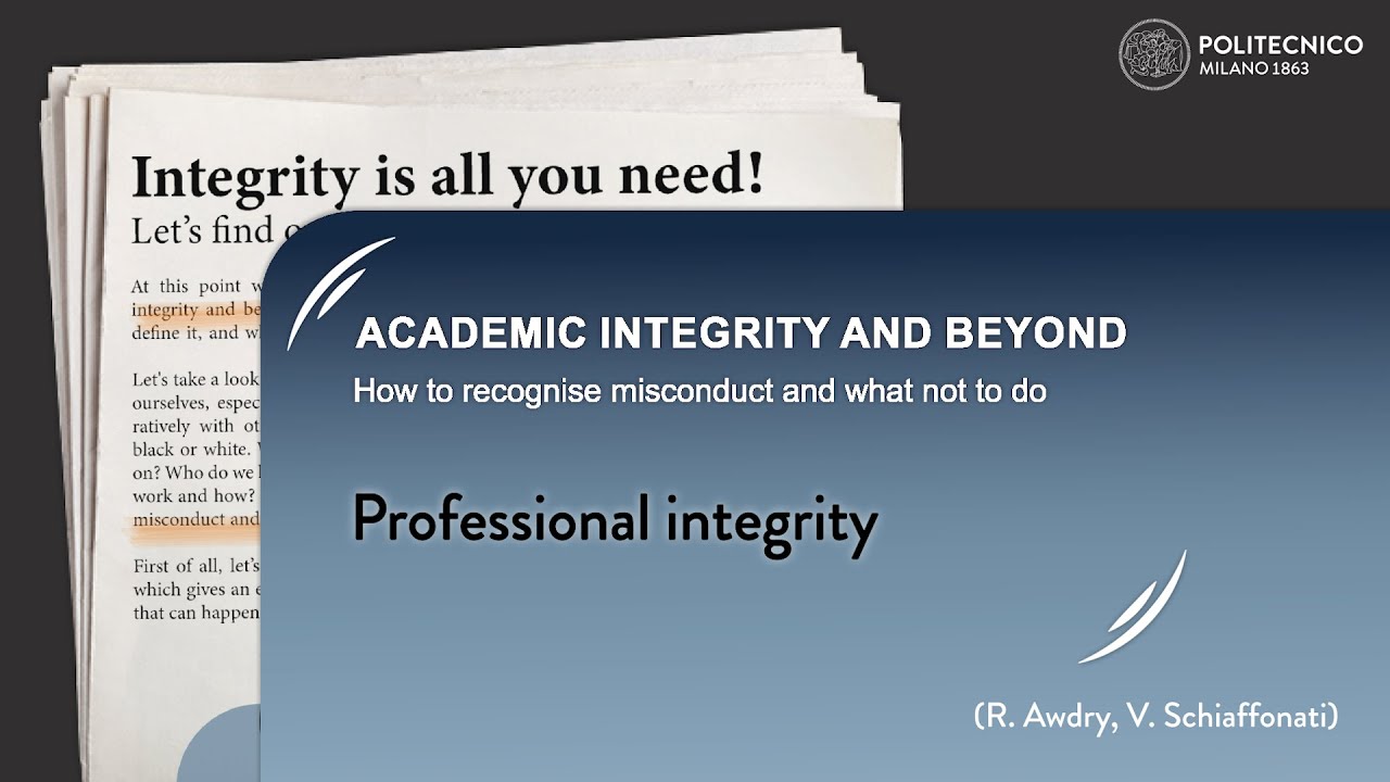 Professional integrity
