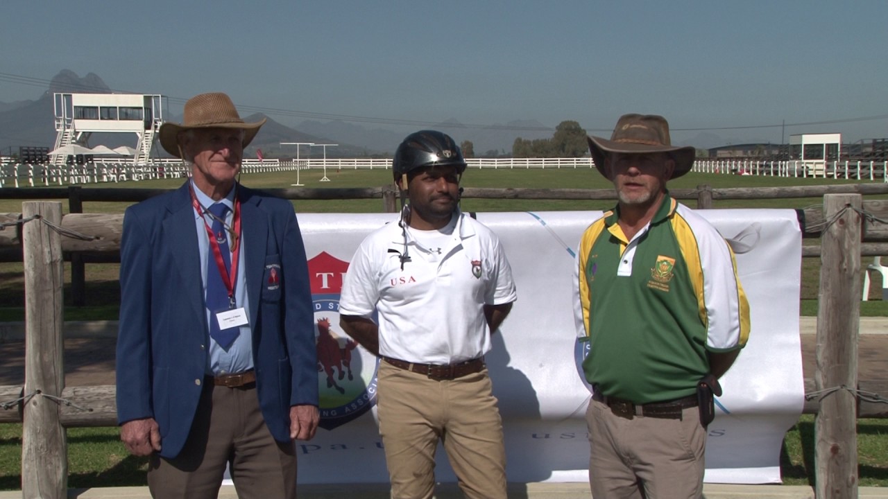 Tent Pegging Grand Master Norman Mostert explaining about Tent Pegging.  #ustpa #teamusa