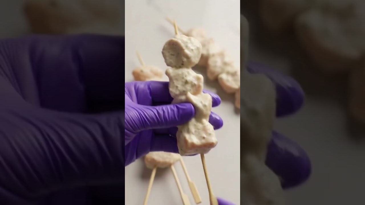 delicious skewed chicken bites