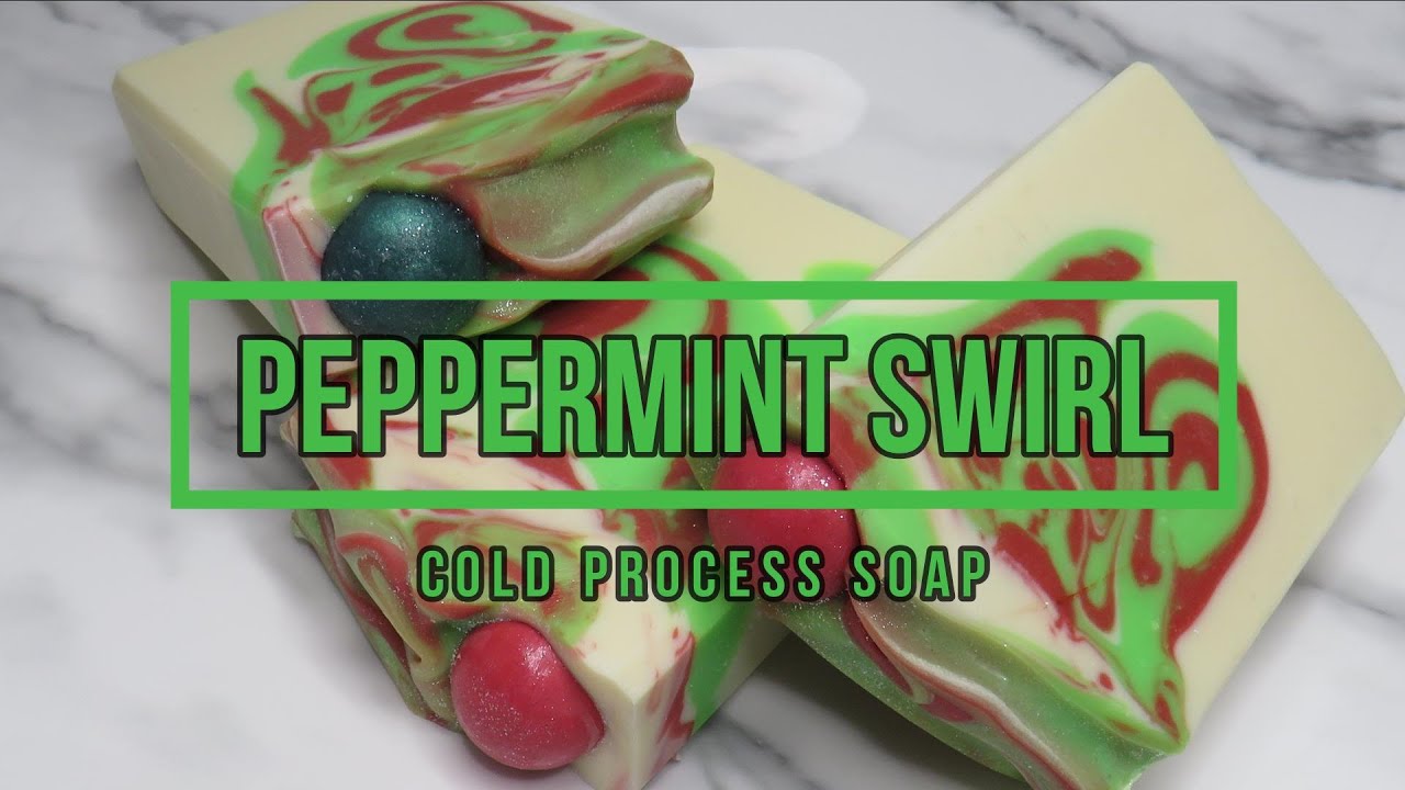Peppermint Swirl Soap - Cold Process Soap