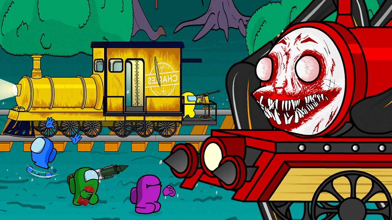 AMONG US kontra CHOO CHOO CHARLES | Zabawna animacja firmy Toonz