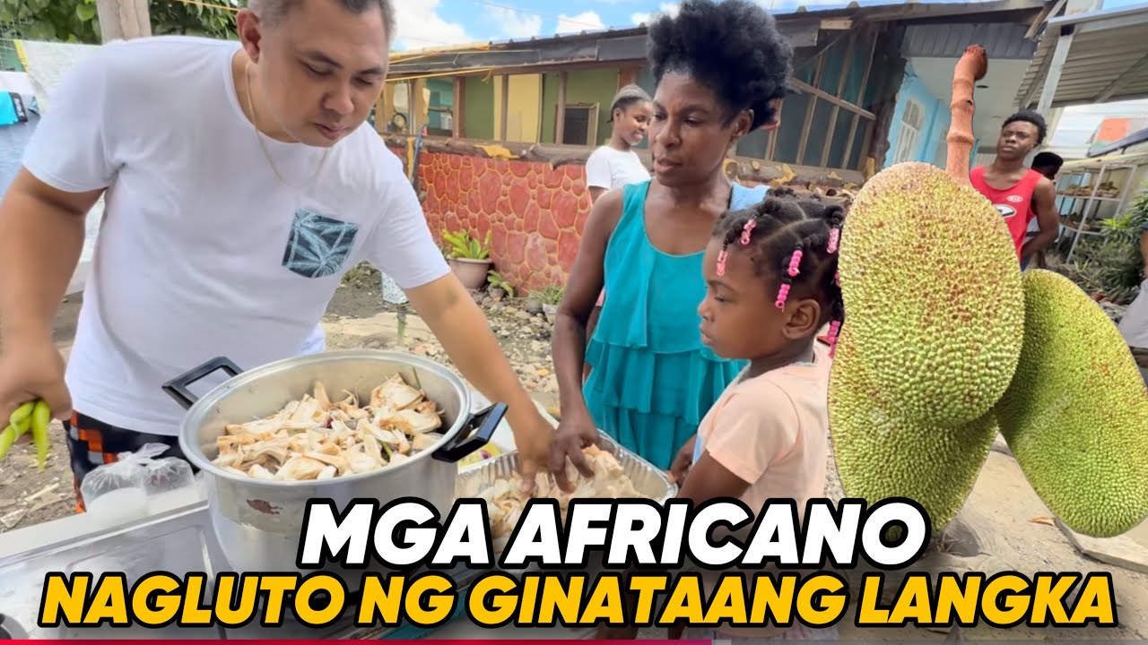 MGA AFRICANO NAGLUTO NG GINATAANG LANGKA